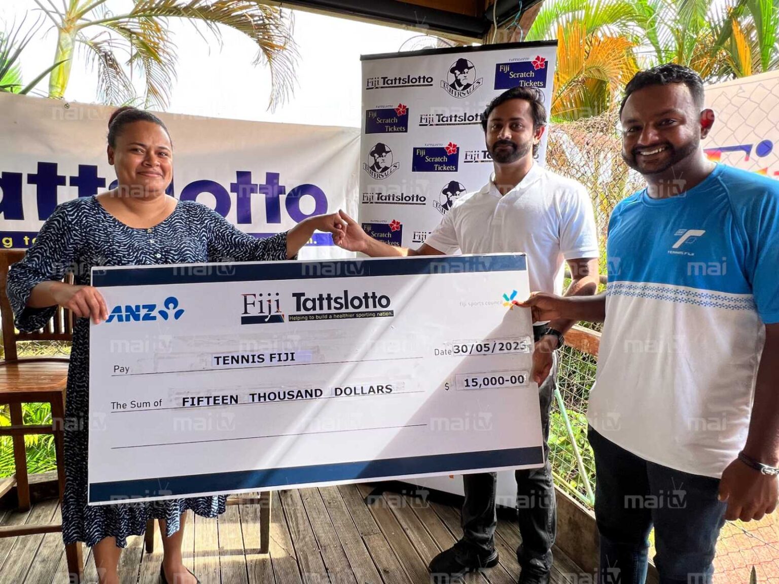 Fiji Tattslotto steps up as sponsors of Fiji Tennis Open 2023 Mai Tv